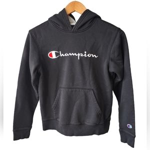 Champion Black Long Sleeve Hoodie Size Large